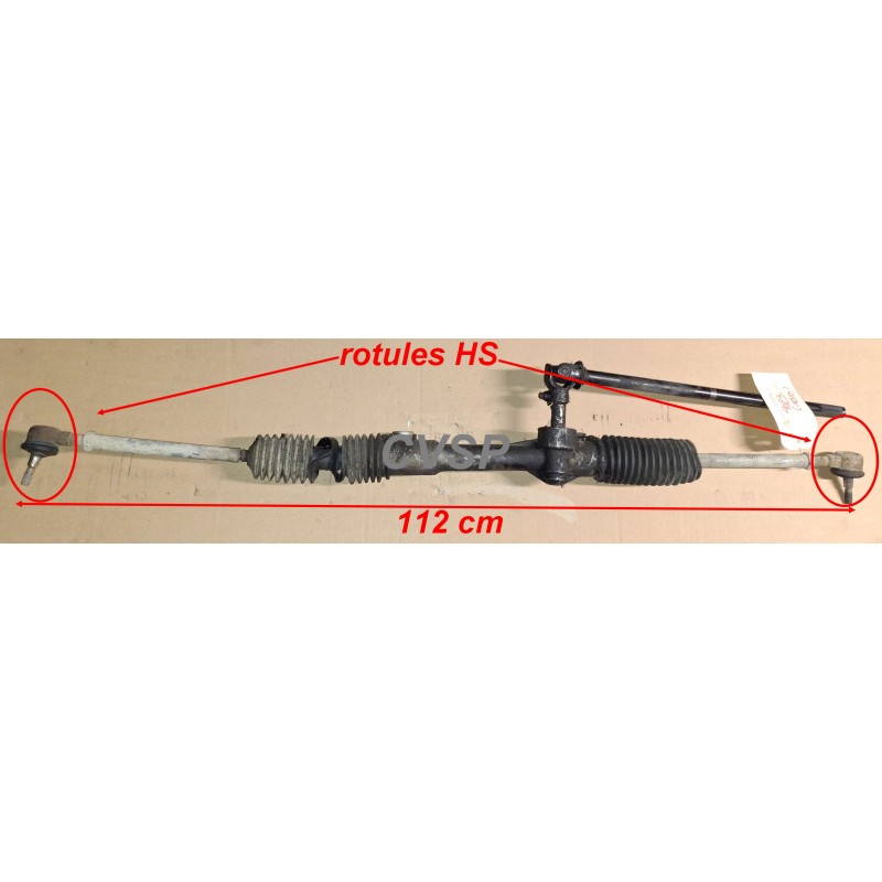 Arbre De Direction Universel 430mm - Crémaillère Acier Allié Pour Kart, Moto, VTT